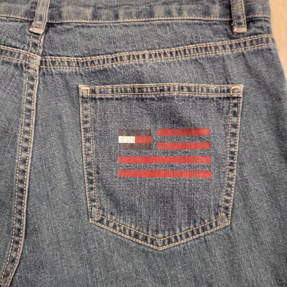 Tommy Hilfiger Jeans with Draw String Women Size 10 Inseam 25 Regular Wash - Picture 3 of 10